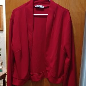 Doublju Classic Red Women's Blazer